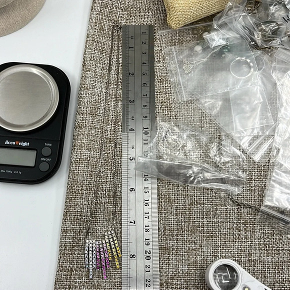 Victoria Wieck 925 Sterling Silver Multi-Gemstone Statement Necklace 🌈 - Picture 9 of 17